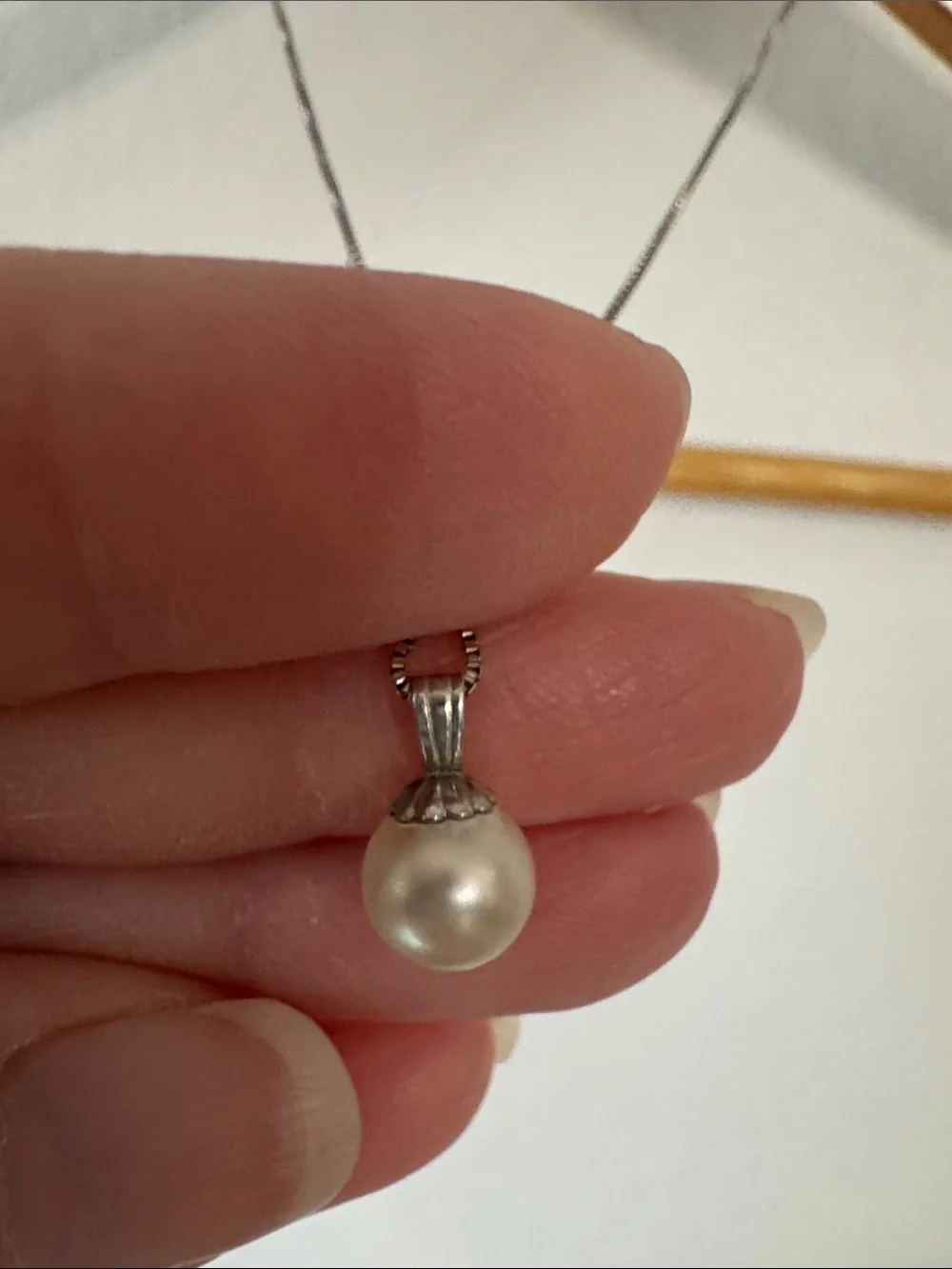 Sterling Pearl Necklace